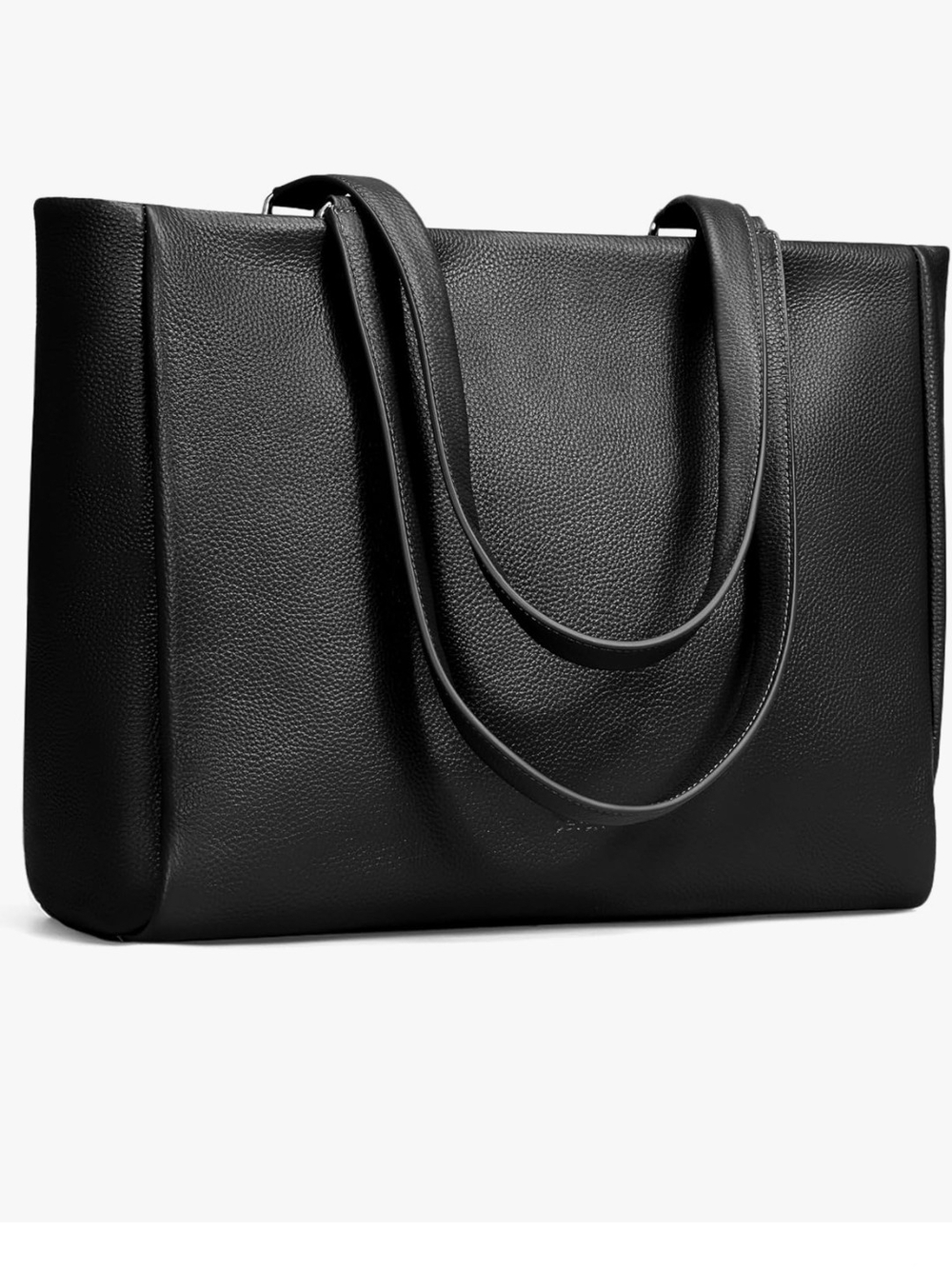 Befen Classic Black Leather Tote Bag - Sleek Everyday Carry